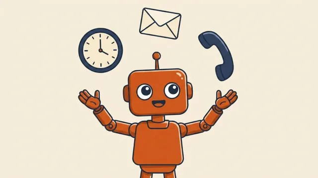 Hand-drawn workflow map showing an AI agent moving tasks between business tools